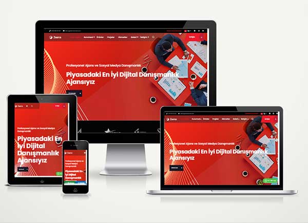 Dijital Ajans ve Reklam Şirketi Web Paketi Zeena