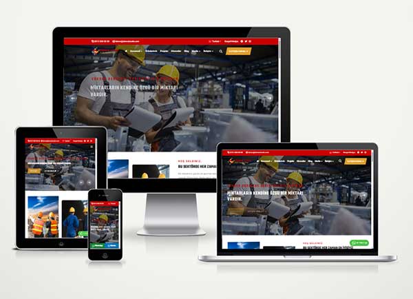 Kurumsal Firma Web Site Paketi Endüstri